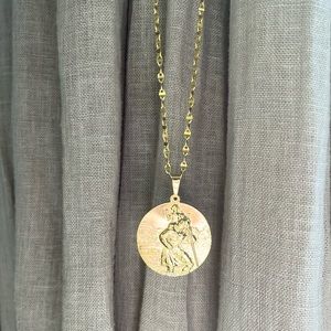 Beautiful Vintage French St. Christopher’s Medal (rolled Gold)